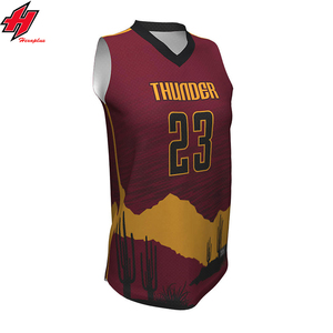 2023 maillot de basket-ball personnalisable unisexe respirant Polyester maille Sublimation XS Plus tailles vêtements de l'équipe pour hommes OEM personnalisable - Product Image 2
