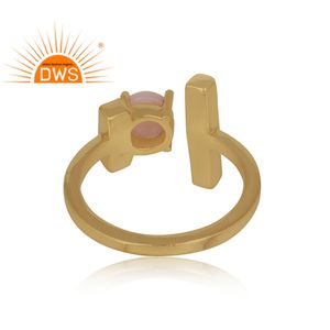 Barra de piedras preciosas de ópalo Natural ajustable, joyería de plata 92,5 sólida, joyería de piedras preciosas chapadas en oro, venta al por mayor - Product Image 4