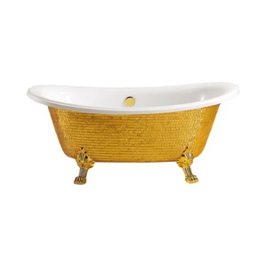 Dernière nouvelle baignoire en cuivre antique décorative rétro de luxe extra large autoportante pour adultes boîte gonflable en métal indien - Product Image 1