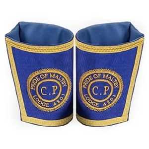 Masonic Gauntlets Hand Embroidered Logo Masonic Regalia Hand Cuff - Product Image 3