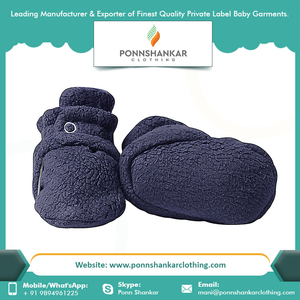 Baby Slippers Winter Sale 0-18 Months Custom Made Cotton Baby Fleece <b>Booties</b> - Product Image 3
