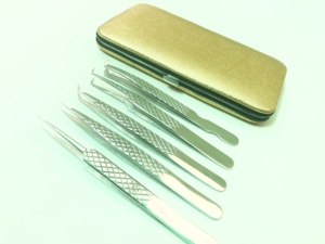 แหนบต่อขนตาคุณภาพสูง ขัดเงาแบบกระจก แหนบสแตนเลสอย่างดี ใช้ได้ยาวนาน - Product Image 2