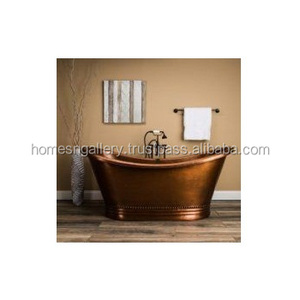Independiente de cobre pulido Look diseñador nueva bañera de cobre puro moderno de lujo Hotel bañera - Product Image 5