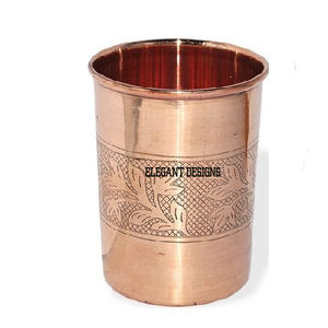 Handcrafted Luxurious Copper Glass <b>Table</b> Top Classic Restaurant Ware Full Hammered Traditional Style <b>Cocktail</b> Wine Stylish - Product Image 4