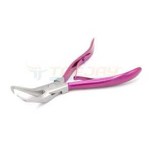 Bgtejay — pince à extensions de cheveux naturels, 5 pouces, nouvelle pince à serviette rose #15055, outils pour extensions de cheveux - Product Image 1