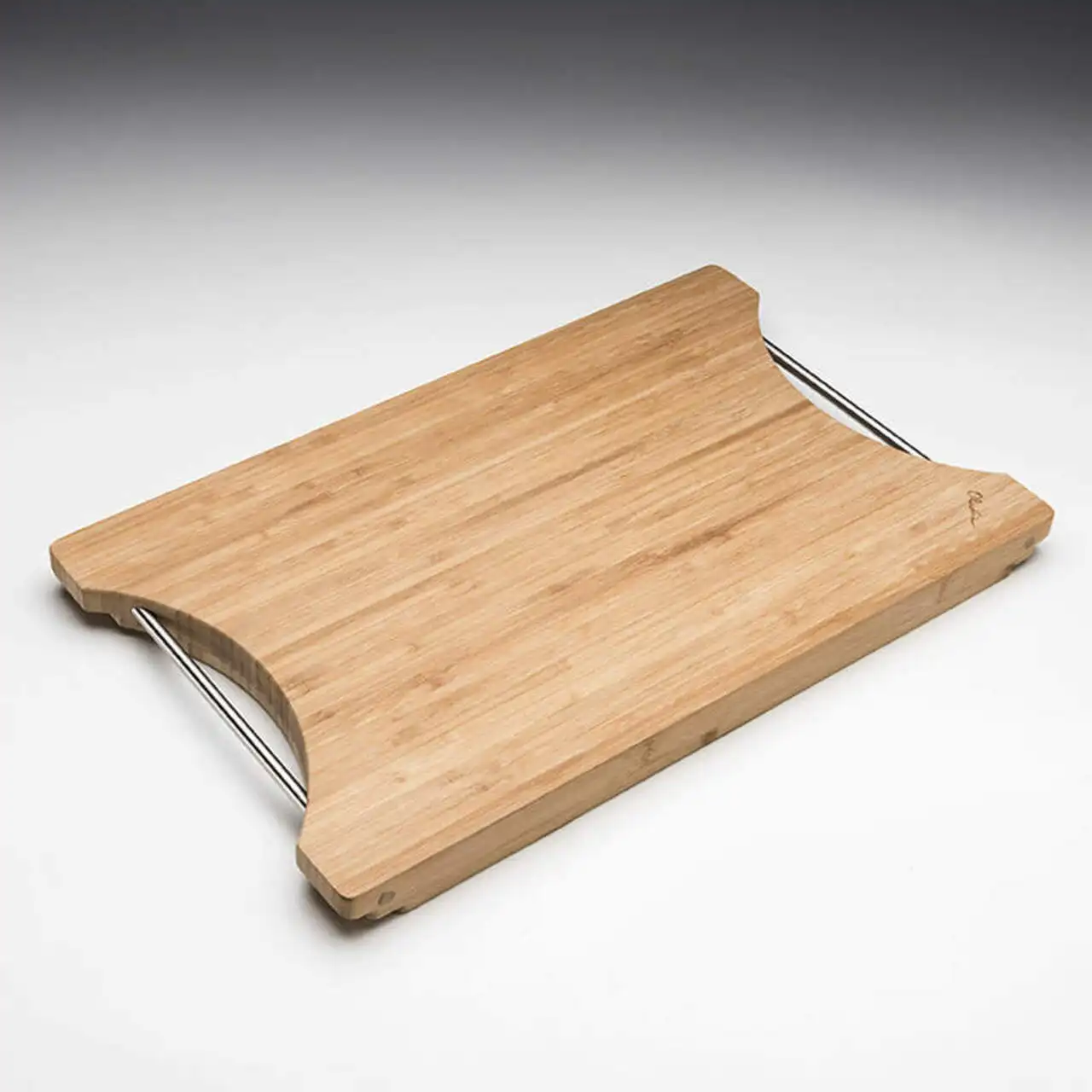 Planche à découper en bois et caoutchouc, planche à découper en bambou d'acacia sanorini