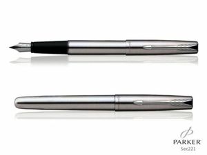 Bolígrafos de Tinta Premium Parker Executive Business, Serie Frontier, Negro Mate, Acero Inoxidable, Clip de Flecha Dorado Cromado, para Escritura - Product Image 6