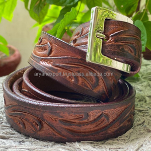 เข็มขัดหนังแท้สวยงามมีสไตล์ หนังคุณภาพเยี่ยมไร้ตำหนิ เข็มขัดผู้ชายคุณภาพสูง เข็มขัดหนังแท้ - Product Image 1