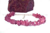 Bracelet manchette religieux en tourmaline rose brute non traitée, argent sterling 925 plaqué or, 7-8 pouces de long, qualité AAA, cadeau de fête