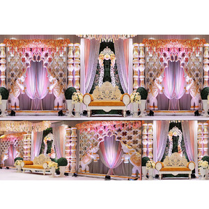Mejor Sur, etapa de ceremonia de boda de decoración tradicional hindú boda concepto etapa gran boda india recepción etapa - Product Image 1