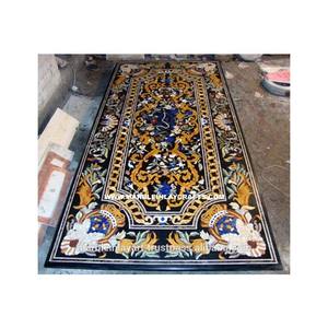 Tablero de Mesa de Comedor Tradicional de Piedra Pietra Dura para el Hogar, Bar y Comedores de Estilo Rústico - Product Image 1