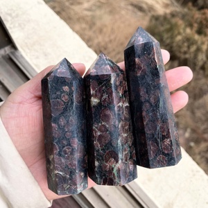 Natürlicher hochwertiger Kristall Arfvedsonite Stone Tower Heils tab <span class=keywords><strong>Firew</strong></span> Gem Point für die Inneneinrichtung - Product Image 6