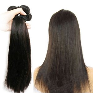 <b>Clip</b>-In Human Hair Extensions Indian Remy Hair Body Wave Double Weft Machine Made Black Color - Product Image 4