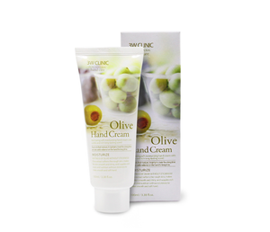Corée K-Beauty 3W Clinic 3W Crème hydratante pour les mains Olive Nutrition Nourrissante Infusée au Beurre de Karité Collagène 100ml - Product Image 1