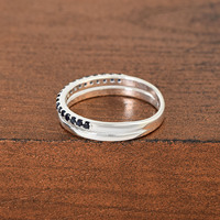 Meilleure vente Bague fine en argent sterling 925 pour femme Bijoux de créateur personnalisés de haute qualité avec pierre précieuse saphir bleu
