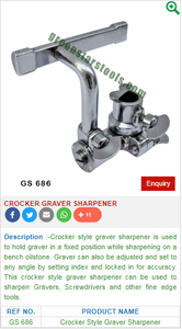 CROCKER GRAVER sacapuntas | GS joyería herramientas - Product Image 2