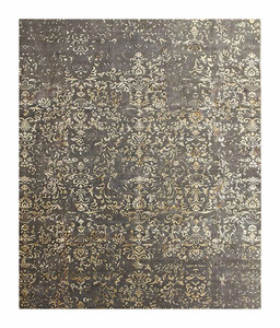 Tapis moderne en laine/soie noué à la main de style tibétain pour la décoration intérieure - Product Image 1