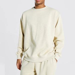 Conjunto de ropa deportiva de algodón 100% de alta calidad para hombre, traje de jogging impermeable de talla grande ajustado OEM bordado sólido con logotipo personalizado - Product Image 6