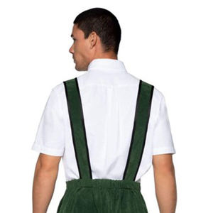 Latest Design Man Bavarian <b>Shorts</b> Leather Made Green Color <b>Slim</b> Fit German Traditional <b>Shorts</b> for Boys - Product Image 4