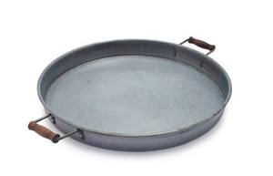 Plateau de service rond de haute qualité plateau de service en métal fini argent plateau de service décoratif plateaux en gros de qualité supérieure - Product Image 2