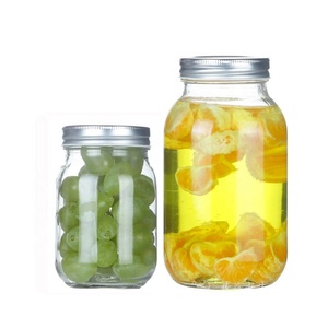Bocaux en verre à large ouverture de 32 OZ avec couvercle à vis en acier inoxydable de 86 mm pour la fermentation des légumes et des fruits - Product Image 4