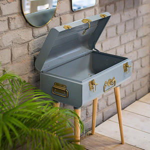 New Wood and Metal Trunk <b>Table</b> Usage Room Modern Round Made in India Top All Office Home Room Restaurant Super Market 2022 Best - Product Image 4