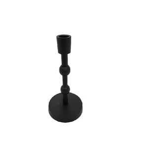 Soporte de vela decorativo para el hogar de aluminio de gran venta, acabado negro mate muerto, soporte cónico para vela hecho a mano a granel - Product Image 2