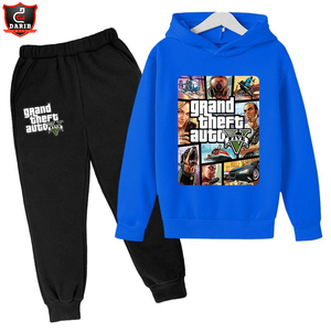 Chándal personalizado para niños, conjunto de ropa de algodón para trotar, nuevo diseño, venta al por mayor - Product Image 2