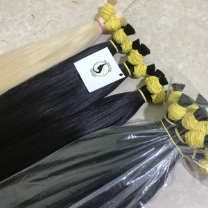 Extensiones de Cabello 100% humano para mujer, mechones de cabello humano virgen liso de color rubio, n. ° 613 - Product Image 1