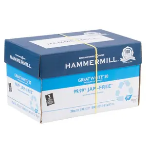 Hammermill kopra kağidi 75gsm - A4 toptan % 100% odun hamuru 80gsm A4 kağıt fotokopi makineleri beyaz H0932990 75G,75G