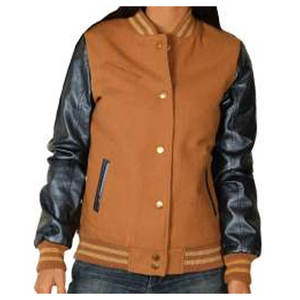 Chaqueta universitaria con logotipo personalizado de gran oferta con cuello levantado, abrigo de béisbol individual a la moda, cierre de botón para la temporada de invierno - Product Image 4