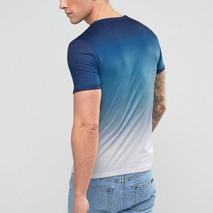 T-Shirt manches courtes pour hommes, élégant, col rond, en coton, Sublimation, à la mode, - Product Image 3
