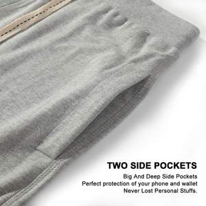 New Arrival <b>Men's</b> Casual <b>Shorts</b> Pant Baggy Customized Comfortable 100% Cotton <b>Knee</b> <b>Length</b> Windproof Quick Dry Breathable Solid - Product Image 4