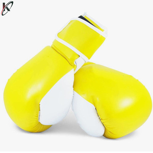 ถุงมือชกมวยหนังระบายอากาศได้ดีอุปกรณ์100% ศิลปะการต่อสู้ - Product Image 4