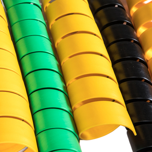 Tuyaux de protection hydrosûrs en caoutchouc, tube en plastique, spirale coloré Flexible protecteur de tuyaux en caoutchouc - Product Image 2