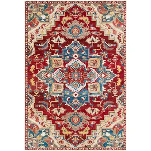 Karpet Lantai Boho Bisa Dicuci Kualitas Bagus Dhurrie Cetak Katun Grosir Karpet Area Kilim Ruang Tamu India 5s7ft