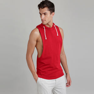 Cómodo Chaleco de gimnasio de secado rápido Extra elástico para hombres transpirable algodón poliéster Casual estampado bordado decoración de talla grande - Product Image 3