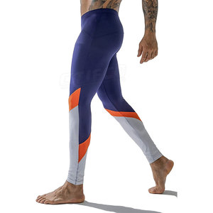 Mallas para correr de compresión activa para hombre Estilo de cintura media con ropa de entrenamiento de capa base de impresión por sublimación - Product Image 5
