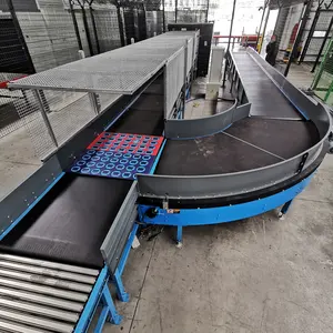 OEM China factory price postal and logistic sorting center oblique guide wheel sorting conveyor