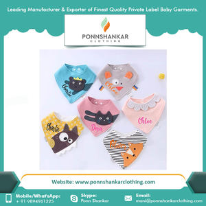 Baberos de diseño personalizado, precio al por mayor, dentición, Bandana para bebé - Product Image 5