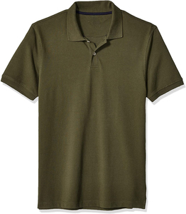 Chemise de golf personnalisée pour homme en tissu de haute qualité, motif uni, broderie, impression, coupe classique, col roulé, écologique, sur mesure - Product Image 2