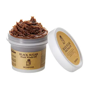 Hautpflege Zucker Peeling Peeling SKINFOOD Black Sugar Mask 100g koreanische Kosmetik abwaschen