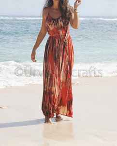 <b>Summer</b> Boho Long Beach Wear Backless Spaghetti Strap Women Tie Dye Casual <b>Dresses</b> Bohemian Sexy Maxi <b>Dress</b> - Product Image 6