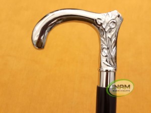 Bâton de marche en bois de style vintage de meilleure qualité et fait à la main avec poignée ronde de styliste/cannes de marche en bois avec poignée en laiton - Product Image 3