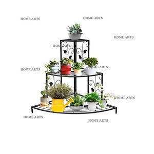 Trépieds en fer pour plantes, 3 niveaux, pour l'intérieur et l'extérieur, pour plantes multiples, pour décoration de jardin - Product Image 6