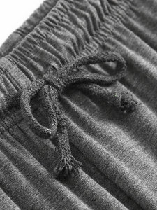 Conjunto de pijama de Jersey individual para hombre 100% algodón térmico transpirable de talla grande servicio OEM de secado rápido patrón sólido teñido liso - Product Image 5