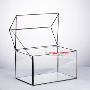 Fabricant de Terrarium de plantes d'intérieur décoratives en forme de cabane en métal et en verre, prix de gros pour la décoration de jardin - Product Image 6