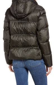 Chaqueta acolchada de burbujas brillantes con capucha para mujer, chaqueta Bomber informal, superventas, cálido invierno tejido, 100% poliéster para damas y niñas - Product Image 3