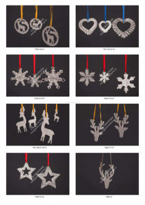 Ornement d'étoile personnalisé en métal pour arbre de Noël, artisanat direct usine, éco-responsable, durable, en aluminium - Product Image 4