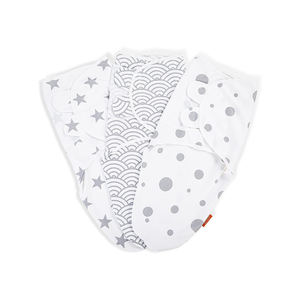 Couverture de sommeil pour bébé en coton biologique personnalisable avec motif de feuilles Caractéristique portable pour les cadeaux - Product Image 1